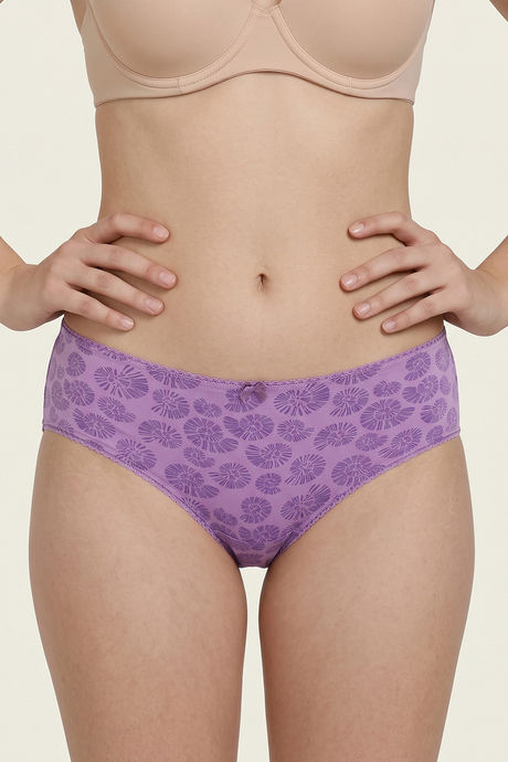 Zivame Regular Rise Full Coverage Hipster Panty (Pack of 3) - Multicolor — image 6